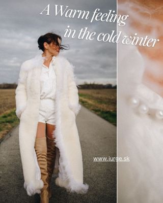 Biely kožuch, ktorý nemá konkurenciu. Doslova – existuje iba jeden. 1 kus. 1 šanca. 1 nezameniteľný štýl. Tento autorský...